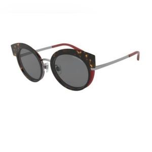 Giorgio Armani AR6091 Women Sunglasses Round tortoise Red